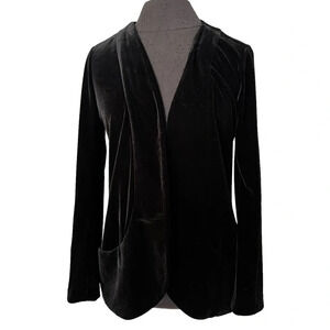 Lysse Black Velvet Luxe Ella Jacket Small Pockets